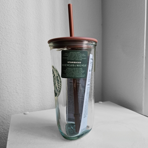 🌟 SOLD 🌟 Starbucks 16 Oz Terracotta Recycled Glass Tumbler - Picture 4 of 12
